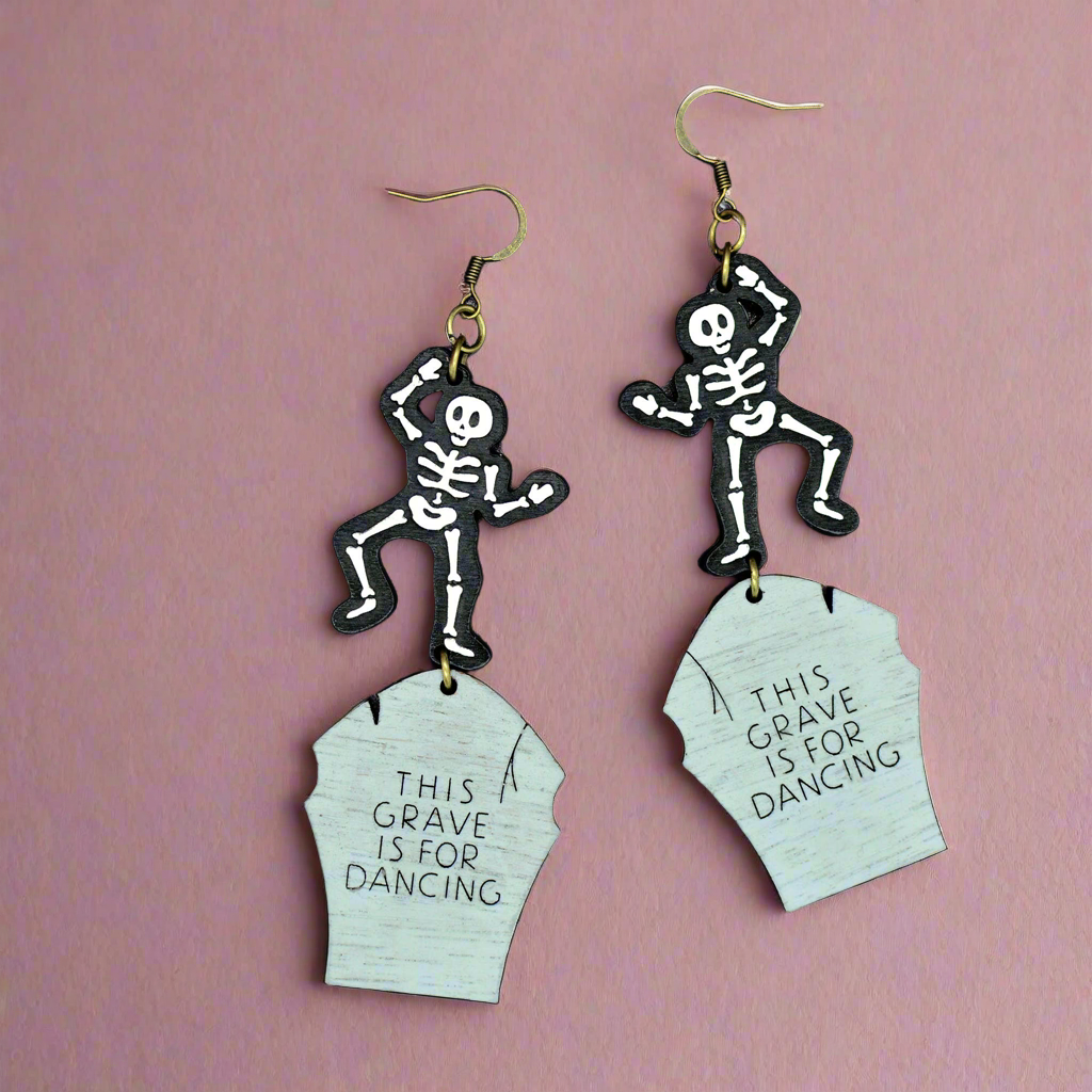 Dancing Skeleton Earrings