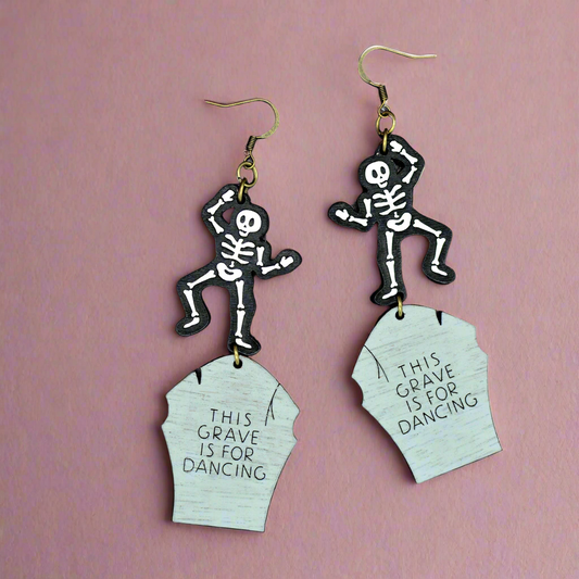 Dancing Skeleton Earrings