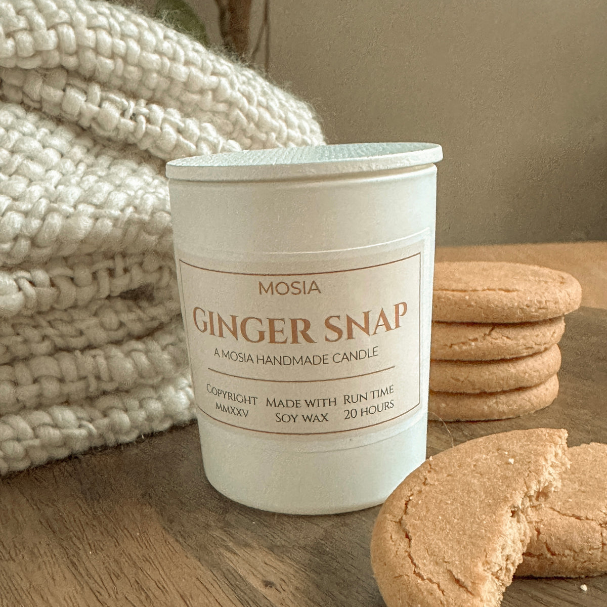 Ginger Snap Candle 9cl Scented Candle – Hand-Poured in Scotland