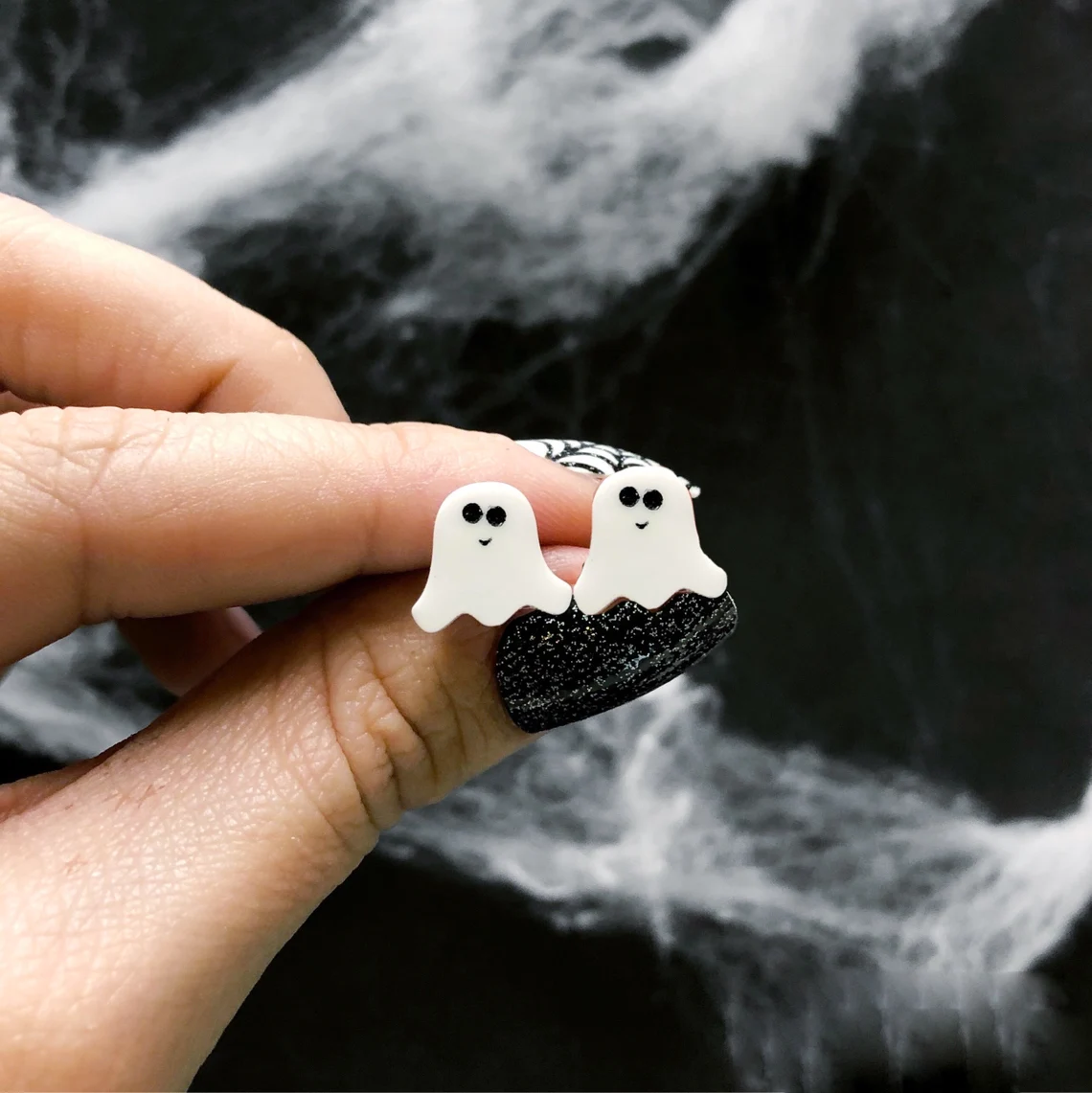 Ghost Stud Earrings