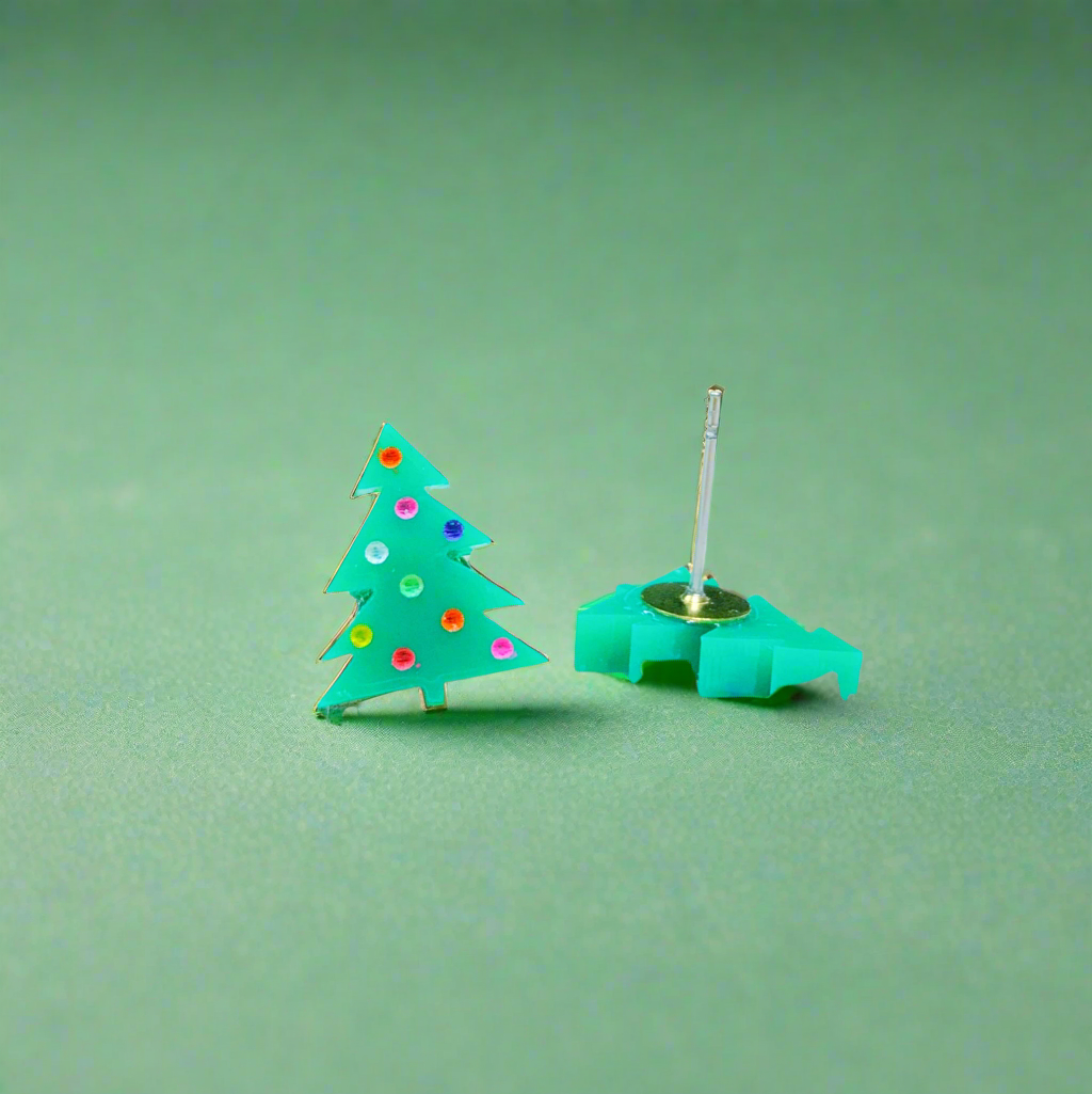 Christmas Tree Stud Earrings