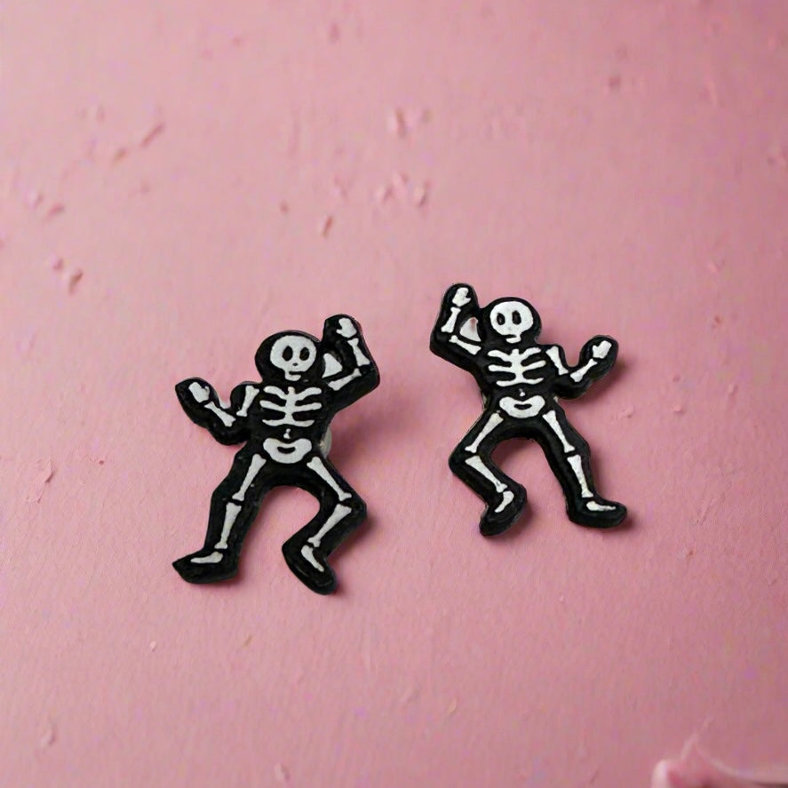 Skeleton Stud Earrings