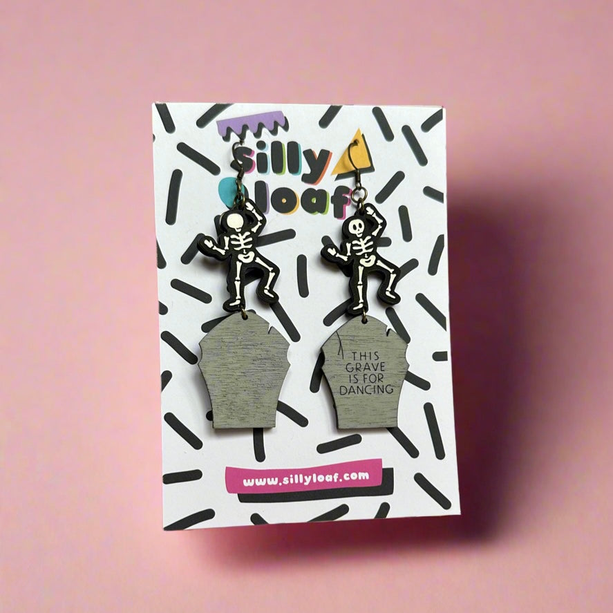 Dancing Skeleton Earrings