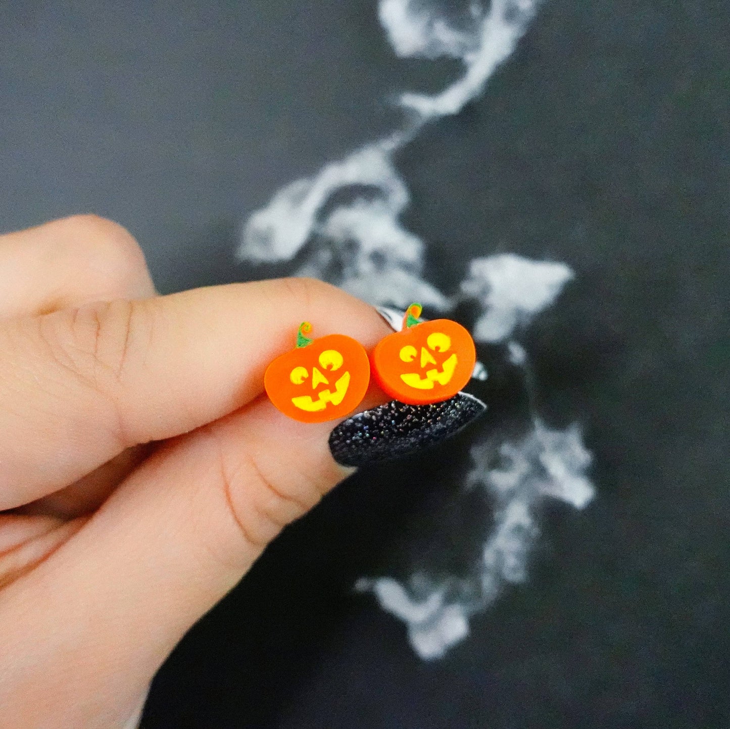 Pumpkin Stud Earrings